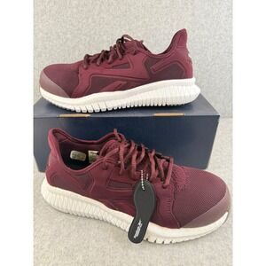 Reebok Flexagon 3.0 Work Womens Burgundy Athletic Work Shoes RB429 Size 9.5 WIDE